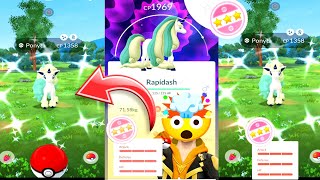 Community Day 😳Galarian Shundo ✨Shiny Rapidash in pokemon go pokemongo [upl. by Aidin]