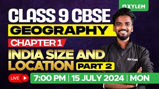 Class 9 CBSE Geography  Chapter 1  India Size and Location  Part 2  Xylem Class 9 CBSE [upl. by Ezarras221]