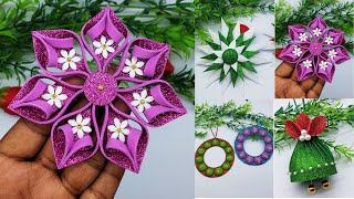 4 Types Of Christmas Ornaments  Christma Tree Decorating Ideas at Home  Decorate With Me  Dollar [upl. by Smail897]