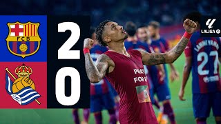 FC BARCELONA 2 vs 0 REAL SOCIEDAD  LALIGA 202324 MD35 [upl. by Dragelin]