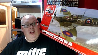 Airfix 124 Spitfire Mk Vb LIVE video build 21 [upl. by Koziel996]