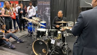 Sugarfoot performs on the WTS drums at NAMM 2022 [upl. by Yuht662]