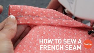 How to sew a french seam stepbystep  Sewing Tutorial with Angela Wolf [upl. by Attaynek506]