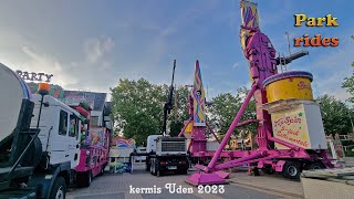 Kermis Uden 2023 transport en opbouw [upl. by Katz]