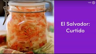 Curtido Traditional Salvadoran Recipe [upl. by Erodisi]