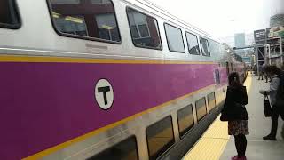 RAILFANNING WORCESTER LINE MBTA Landsdowne [upl. by Finbar]