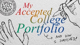 Accepted Art Portfolio  RISD SVA MICA  more [upl. by Penelope331]