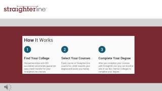 A Video Overview Of Earning A College Degree With StraighterLine [upl. by Leaj]