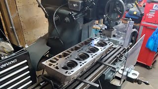 LS Head Milling On Bridgeport Mill [upl. by Ailec]