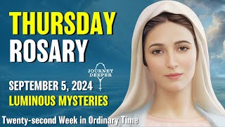 Thursday Rosary Luminous Mysteries of the Rosary 💙 September 5 2024 VIRTUAL ROSARY [upl. by Rooke]