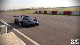 Pagani Zonda Revolucion  Exclusive Track Footage and Revs [upl. by Nadnarb]