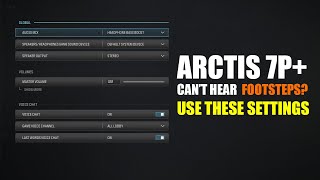 Steelseries Arctis 7P Best Audio Settings for FOOTSTEPS [upl. by Enamrej233]