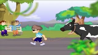 Tintu Mon Comedy  Pashu  പശു  Tintu Mon Non Stop Comedy Animation [upl. by Akemahc]