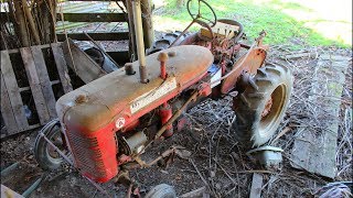 74 year old vintage tractor left in a barn for 20 years Will it start [upl. by Stroud]