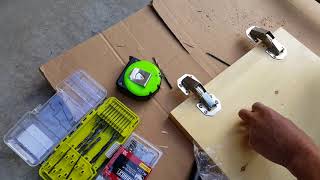 DIY easy cabinet hinges in a camper van [upl. by Yentuoc]