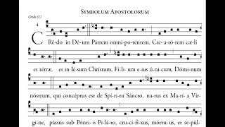 Symbolum ApostolorumCredo in Deum I [upl. by Anselme]