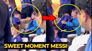 Sweet moment Ciro hugs Mateo Messi after their father scored goal vs Mexico  Football News Today [upl. by Akiehsat555]