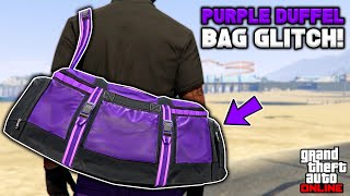 How To Get The Purple Duffel Bag Glitch In Gta 5 Online No BEFF or Transfer [upl. by Yrojram]