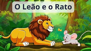 O LEÃO E O RATO  Fábula  Desenho infantil  Histórias para dormir  Contos [upl. by Meijer258]