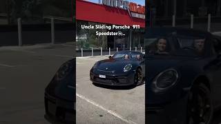 Porsche 911 Speedster Sliding around Gas Station porsche911 porsche 911 gt3rs gt3 explorepage [upl. by Anihpesoj]