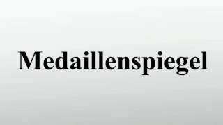 Medaillenspiegel [upl. by Genet]