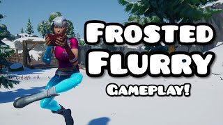 Frosted Flurry skin Gameplay  Fortnite [upl. by Anyk]