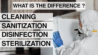 Cleaning vs Sanitization vs Disinfection vs Sterilization [upl. by Lally]