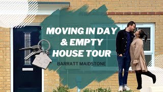 MOVING IN DAY amp EMPTY HOUSE TOUR  BARRATT NEW BUILD  MILTON KEYNES  2021 [upl. by Aener538]