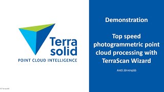 Top speed photogrammetric point cloud processing with TerraScan Wizard [upl. by Edita]