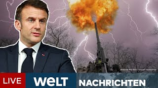 PUTINS KRIEG UkraineHilfe  Macron schließt Truppen für Ukraine nicht aus  WELT Newsstream [upl. by Ayhdiv248]