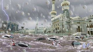 Rain and Flash Floods in Madinah Munawara Saudi Arabia Today August 31 2024 Madinah Munawara Rain [upl. by Eerahs]