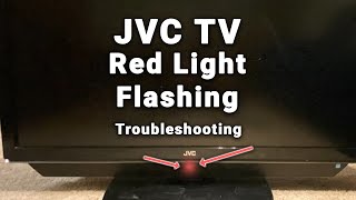 JVC TV Flashing Red Light  5Min Troubleshooting [upl. by Yhtorod]