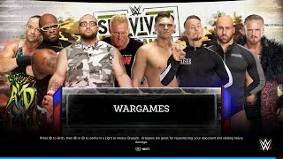 WWE 2K24 WARGAMES MATCH THE ECW ORIGINALS VS THE NEW IMPERIUM [upl. by Birck]