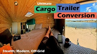 The Ultimate Cargo Trailer Conversion  Sleek Modern and Functional 7x12 [upl. by Aihseit987]