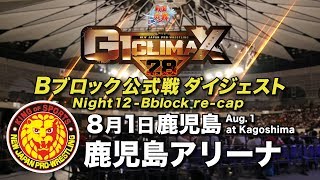 G1 CLIMAX 28 Night12  B Block recap August 1 at Kagoshima Arena [upl. by Adien405]