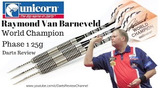 Unicorn Raymond van Barneveld World Champion Phase 1 25g darts review [upl. by Carrington440]