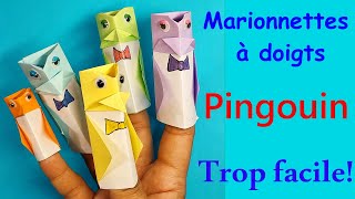 Comment faire des marionnettes doigts pingouins 🐧 [upl. by Tillford]