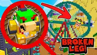 Minecraft Nintendo Fun House  Bowser Jr FALLS Off The FERRIS WHEEL 28 [upl. by Eniluqcaj]