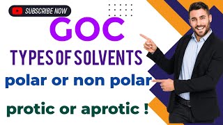 Types of solvents  trick for polar and non polar solvents  trick for protic and aprotic solvents [upl. by Oniliuqnart]