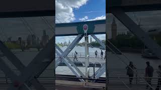 View from Hungerford bridge  Charring Cross train station  London [upl. by Anirbak143]