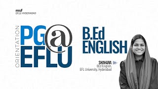 PGEFLU  All about BEd English in EFLU  msf EFLU [upl. by Naes]