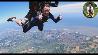 Tandem Freefall Parachute Jump Raw Footage Edit June 2024  UK Parachuting  Beccles Airfield [upl. by Lisab]