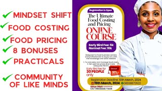 The ULTIMATE Food Costing and Pricing Online Course [upl. by Tiffy834]