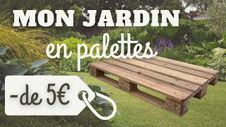 Un salon de jardin pour MOINS DE 5 EUROS  Meubles en palettes  étapes prix astuces [upl. by Wye756]