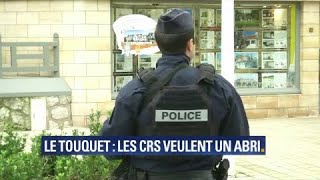 Au Touquet les CRS chargés de surveiller la résidence des Macron réclament un abri [upl. by Lenes747]