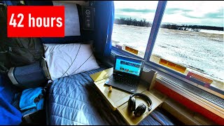 42 Hour Journey On Sleeper Train  Amtrak Empire Builder  Chicago → Washington State [upl. by Namya]