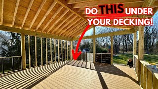 Make Sure You DO THIS When Installing Deck Boards In A Screen Porch [upl. by Clint]