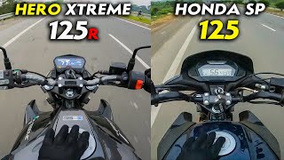 Hero Xtreme 125R vs Honda SP 125 Ride Comparison Review  Which One to Buy in 2024 [upl. by Bena]