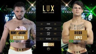 Diego Lopes Vs Rony Jason EX UFC en Lux Fight League 004 [upl. by Garett]