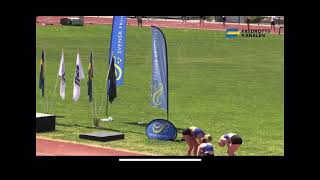 StafettSM 2024 P19 Silver 4x100m [upl. by Ilatfen]